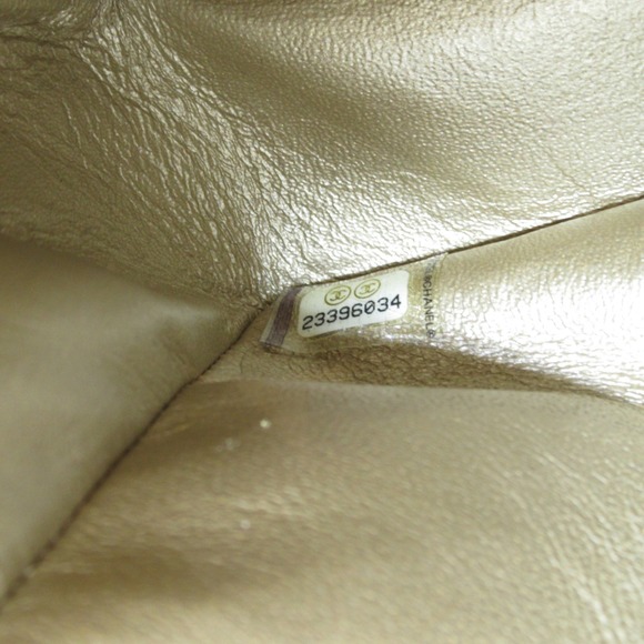 CHANEL MatelasseW Flap ChainShoulder Bag Cat Pattern Beige Nylon - Picture 8 of 10